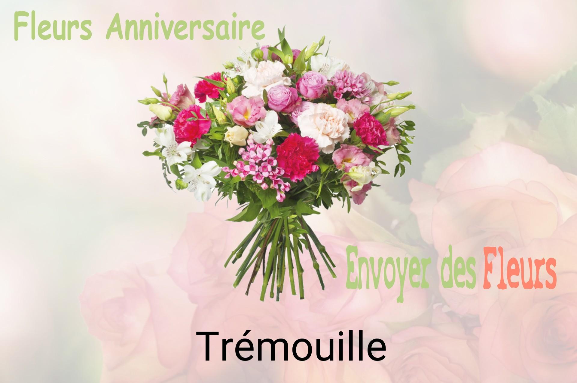 Bouquet de fleurs d’anniversaire livré à Trémouille